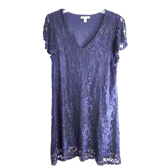 Dana Buchman Women's Dress Large L Blue Misses Size 10 12 Formal Cocktail Party - Picture 1 of 7